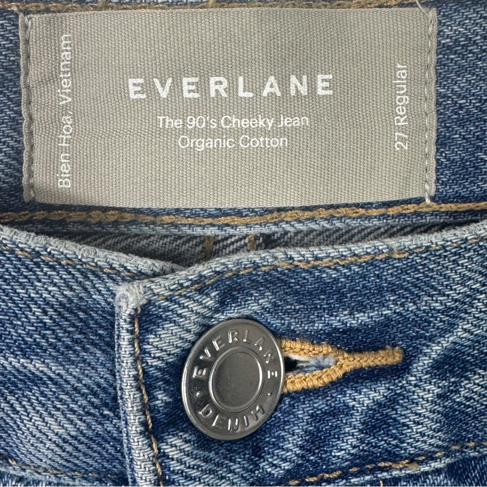 Everlane 90's Cheeky Jean 100% Organic Cotton Y2K Women's Size 27 Regular - Picture 13 of 15